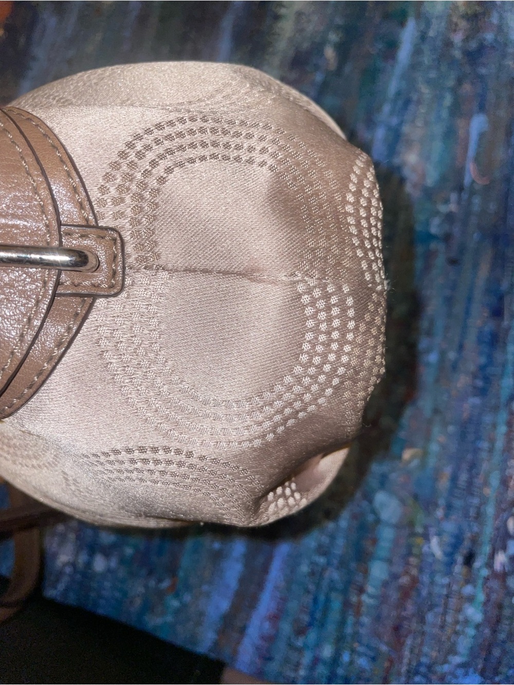 Coach Madison Dotted op art Sophia Satchel Purse Shoulder Handbag/Tote - Picture 8 of 16